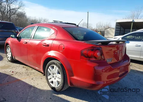 2012 Dodge Avenger Se from USA, damaged, VIN 1C3CDZAB1CN193499